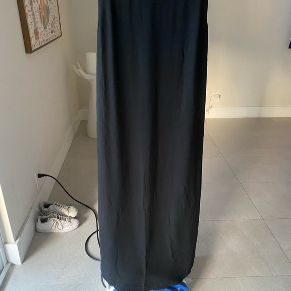 Eileen Fisher, 100% silk, black tank maxi dress - Picture 3 of 5